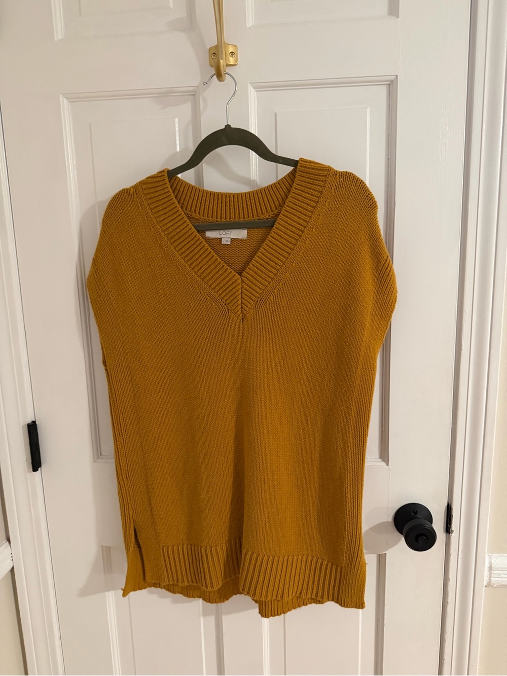 LOFT Golden Mustard Chunky Knit Sweater